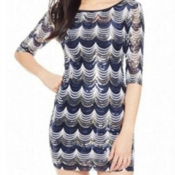 Crystal Doll Dresses & Skirts - Crystal Doll - Beautiful Sequined Formal Dress Med